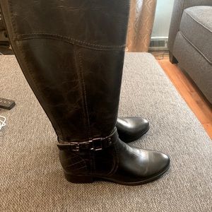 Women’s wide calf black riding boots size 10